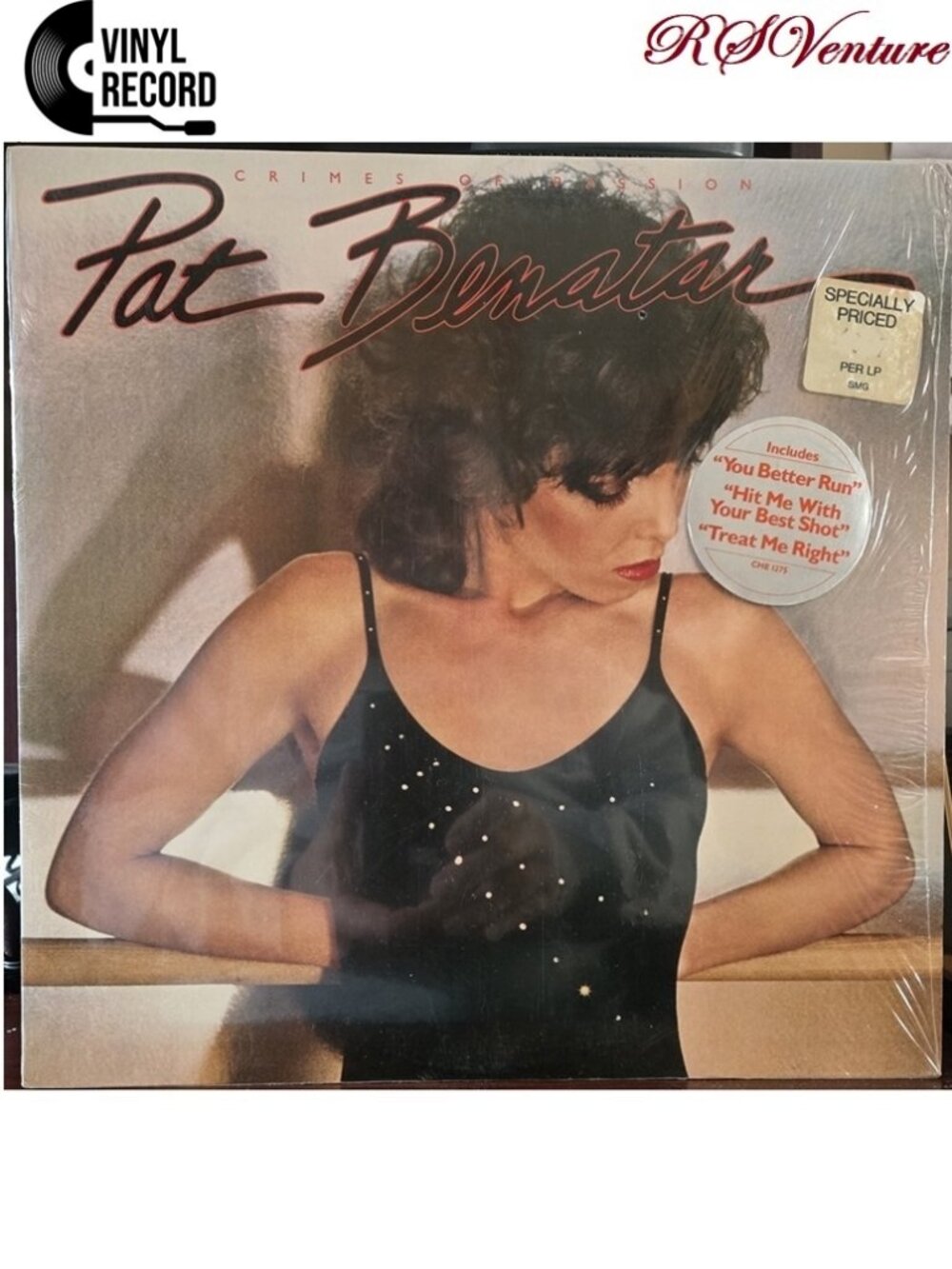 Vintage 1980 Pat Benatar "CRIMES OF PASSION" LP Album